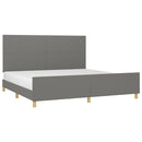 sengeramme uden madras 200x200 cm stof mørkegrå