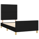 sengeramme uden madras 80x200 cm stof sort