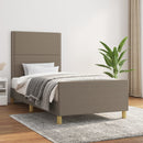 sengeramme uden madras 90x200 cm stof gråbrun