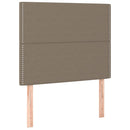 Sengeramme uden madras Taupe 100x200 cm Stof