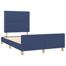 sengeramme uden madras 120x200 cm stof blå