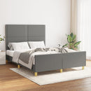sengeramme uden madras 140x200 cm stof mørkegrå