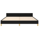 sengeramme uden madras 160x200 cm stof sort