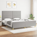 sengeramme uden madras 180x200 cm stof lysegrå