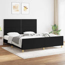 sengeramme uden madras 180x200 cm stof sort