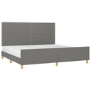 sengeramme uden madras 200x200 cm stof mørkegrå