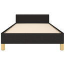sengeramme uden madras 80x200 cm stof sort