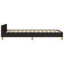 sengeramme uden madras 80x200 cm stof sort