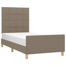 sengeramme uden madras 80x200 cm stof gråbrun