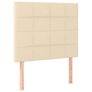 sengeramme uden madras 80x200 cm stof cremefarvet