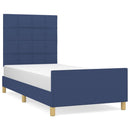 sengeramme uden madras 80x200 cm stof blå