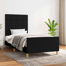 sengeramme uden madras 90x200 cm stof sort