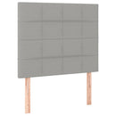 Sengeramme uden madras Lysegrå 100x200 cm Stof