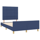 sengeramme uden madras 120x200 cm stof blå