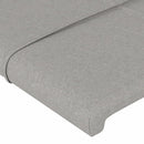 sengeramme uden madras 140x190 cm stof lysegrå
