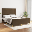 sengeramme uden madras 140x190 cm stof mørkebrun