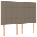 sengeramme uden madras 140x190 cm stof gråbrun