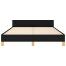 sengeramme uden madras 140x200 cm stof sort