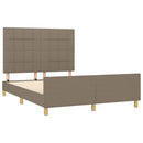 sengeramme uden madras 140x200 cm stof gråbrun