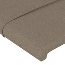 sengeramme uden madras 160x200 cm stof gråbrun