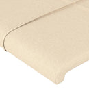 sengeramme uden madras 160x200 cm stof cremefarvet