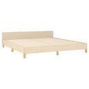 sengeramme uden madras 180x200 cm stof cremefarvet