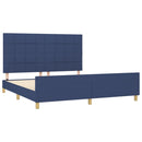 sengeramme uden madras 180x200 cm stof blå