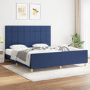 sengeramme uden madras 180x200 cm stof blå