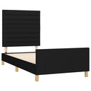 sengeramme uden madras 80x200 cm stof sort
