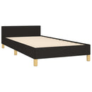 sengeramme uden madras 90x200 cm stof sort