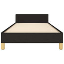 sengeramme uden madras 90x200 cm stof sort