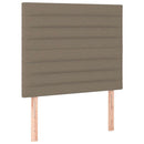 Sengeramme uden madras Taupe 100x200 cm Stof
