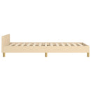 Sengeramme uden madras Creme 100x200 cm Stof