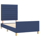 sengeramme uden madras 100x200 cm stof blå