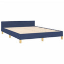 sengeramme uden madras 140x190 cm stof blå