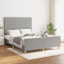 sengeramme uden madras 140x200 cm stof lysegrå