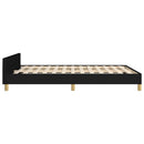 sengeramme uden madras 140x200 cm stof sort