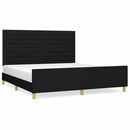 sengeramme uden madras 180x200 cm stof sort