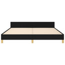 sengeramme uden madras 180x200 cm stof sort
