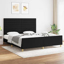 sengeramme uden madras 180x200 cm stof sort
