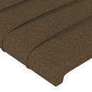 sengeramme uden madras 200x200 cm stof mørkebrun