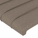 sengeramme uden madras 200x200 cm stof gråbrun
