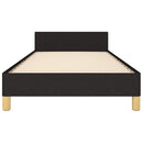 sengeramme uden madras 80x200 cm stof sort