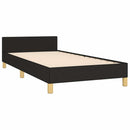 sengeramme uden madras 90x190 cm stof sort