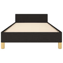 sengeramme uden madras 90x200 cm stof sort