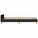 sengeramme uden madras 90x200 cm stof sort
