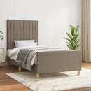 sengeramme uden madras 90x200 cm stof gråbrun