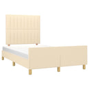 Sengeramme uden madras Creme 120x200 cm Stof