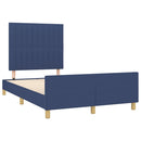 sengeramme uden madras 120x200 cm stof blå
