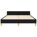 sengeramme uden madras 140x200 cm stof sort